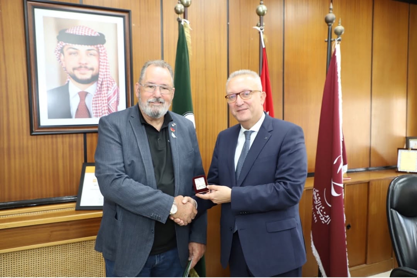 Honoured by Yarmouk University, Jordan